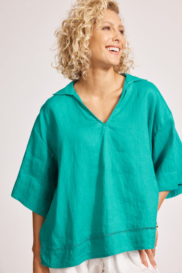 Miramar Collared Top