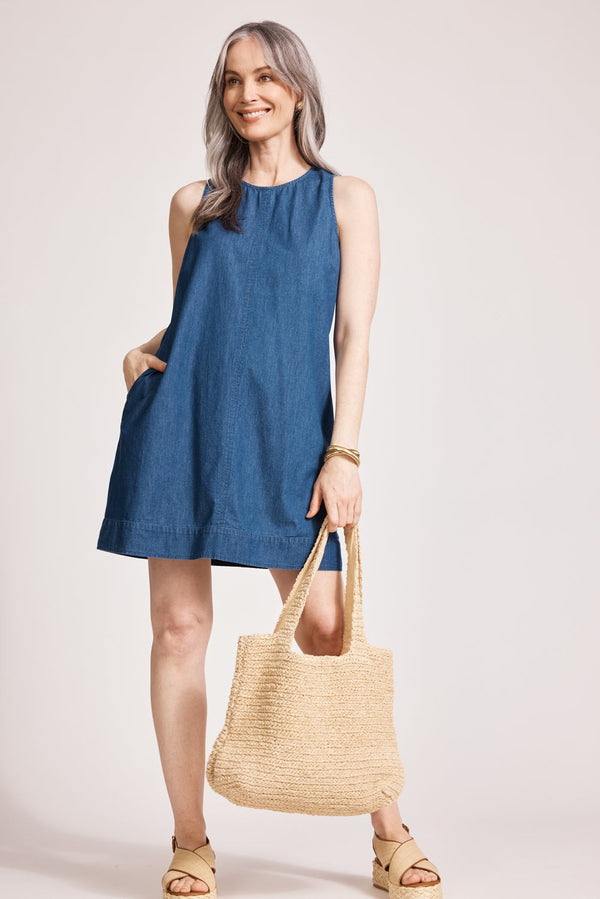Melenia Denim Tank Dress