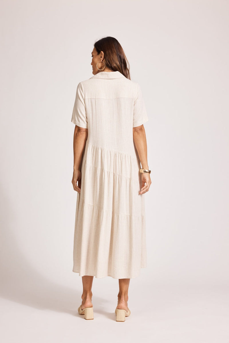 Alesia Tiered Shirt Dress