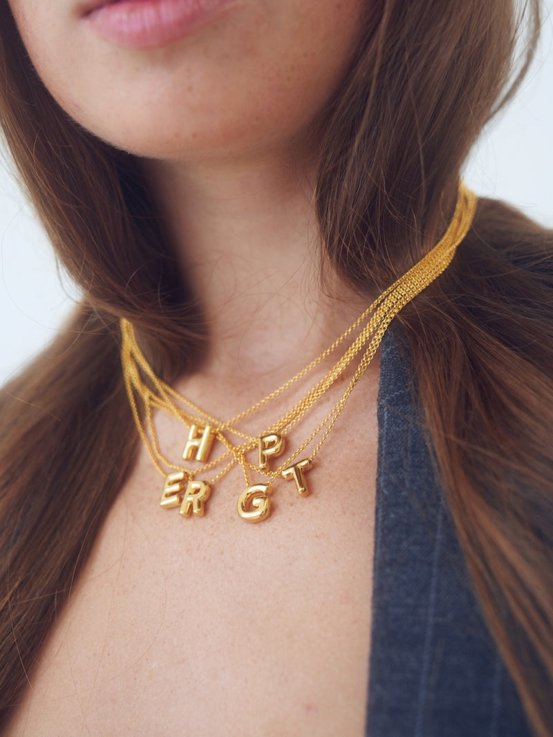 Bubble Letter Necklace
