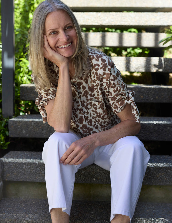 Leo Blouse Summer Leopard