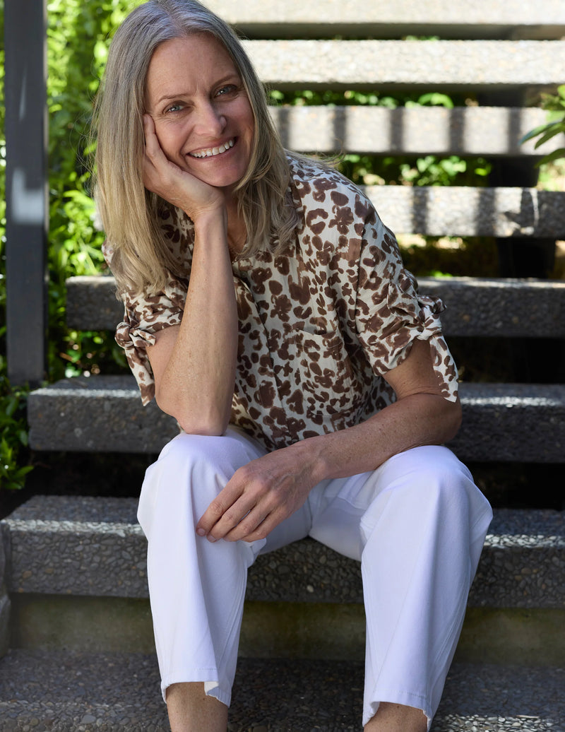 Leo Blouse Summer Leopard