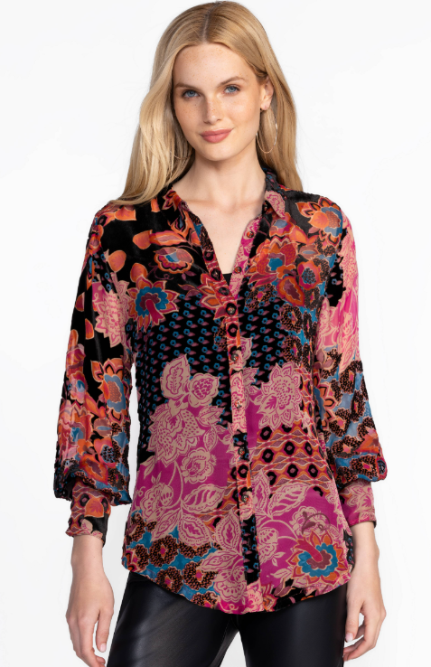 Yrene Burnout Blouse