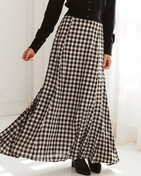 Gingham Girl Maxi Skirt