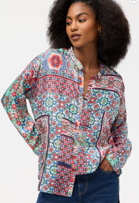 The Audrey Oversized Blouse -Selia