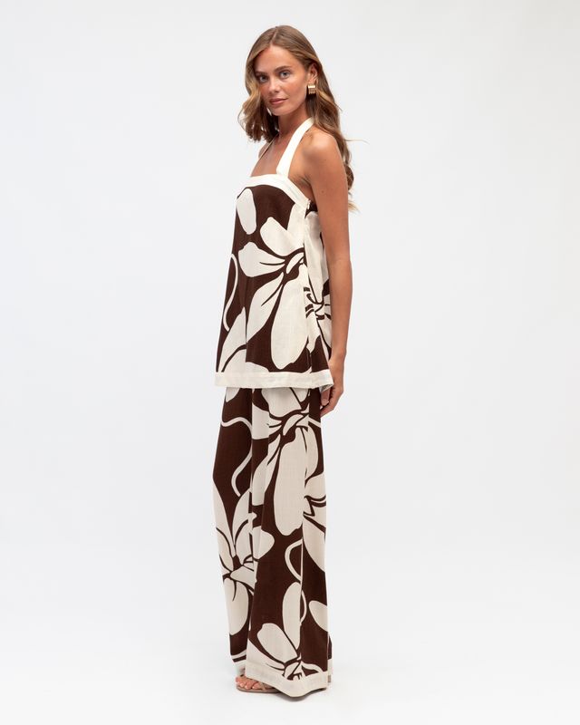 Summer Bloom Halter Neck Top