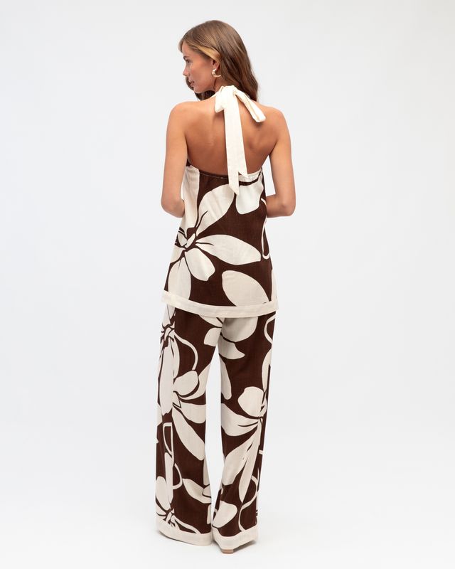 Summer Bloom Halter Neck Top