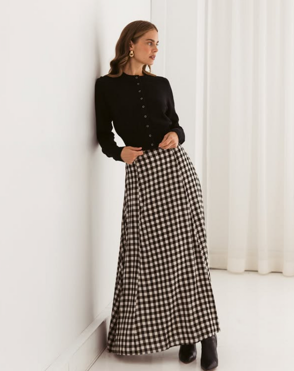 Gingham Girl Maxi Skirt